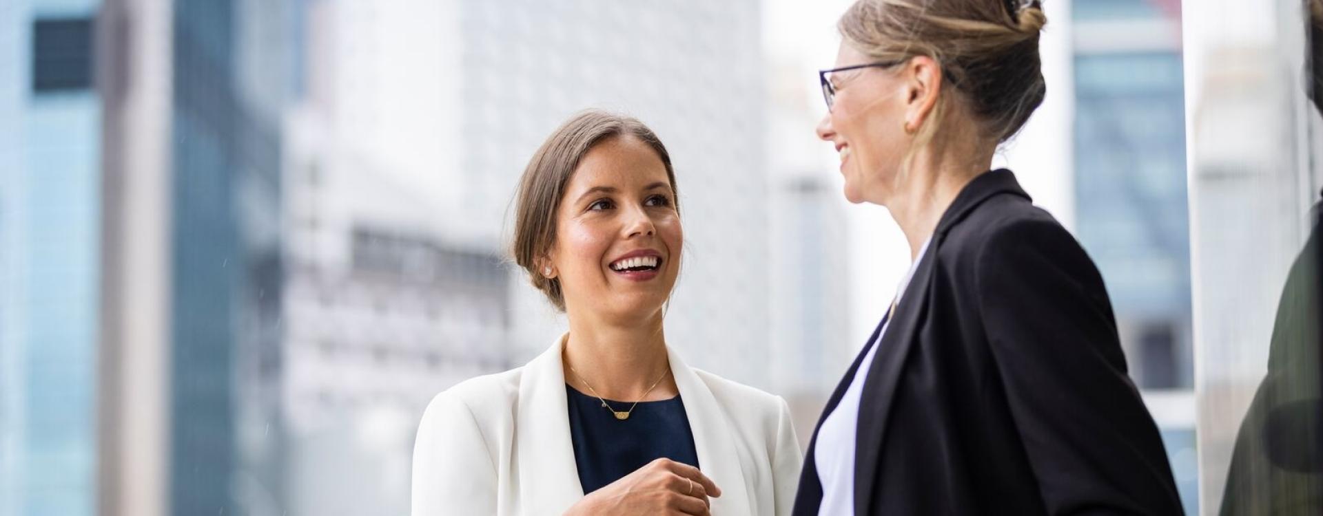 Two female professionals