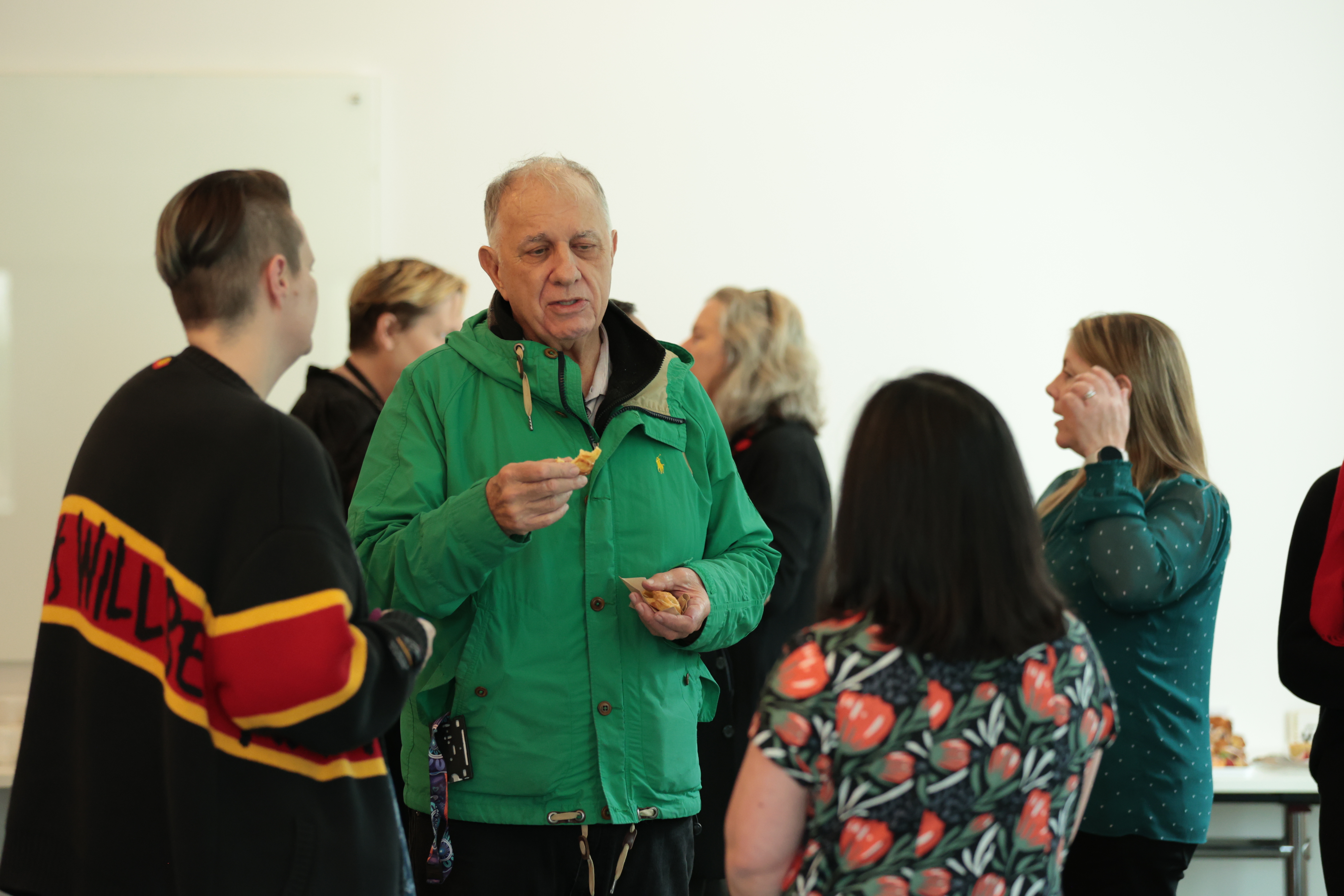 people talking at the UTS Research Cafe