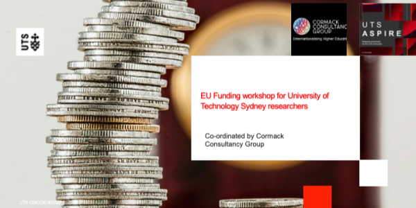 EU Funding workshop for University of Technology Sydney researchers 