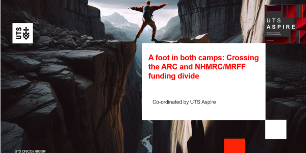 A foot in both camps: Crossing the ARC and NHMRC/MRFF funding divide