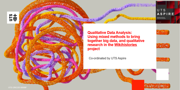 Using mixed methods to bring together big data, and qualitative research in the Wikihistories project