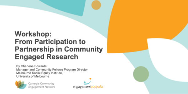 Workshop: From Participation to Partnership in Community Engaged Research