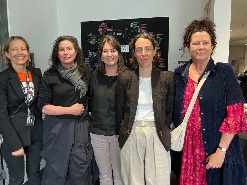 From left to right: A/Prof Louise Cole, Prof Rachel Landers, Dr Claire Richards, A/Prof Fanny Salignac, Deborah Cameron