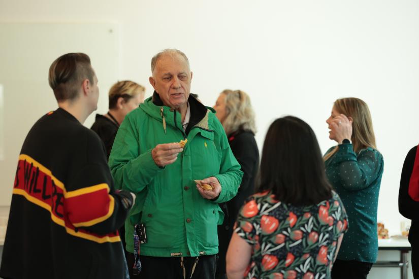 people talking at the UTS Research Cafe