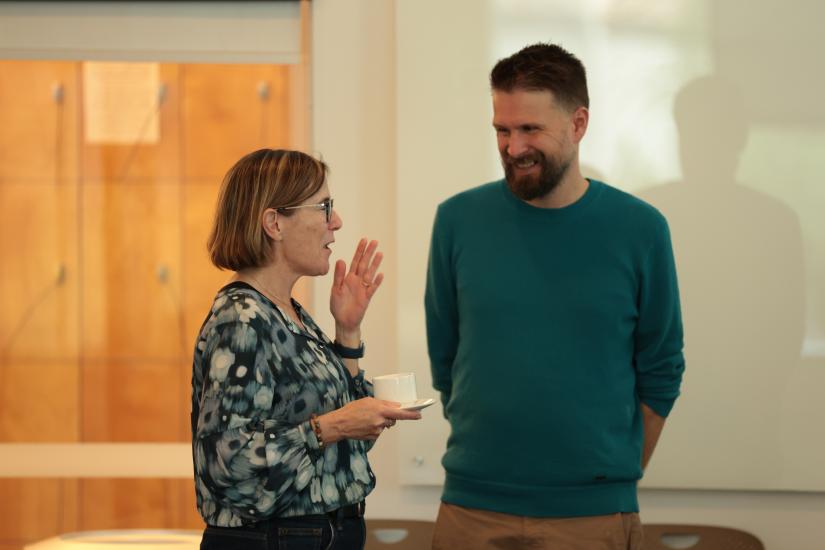 people talking at the UTS Research Cafe