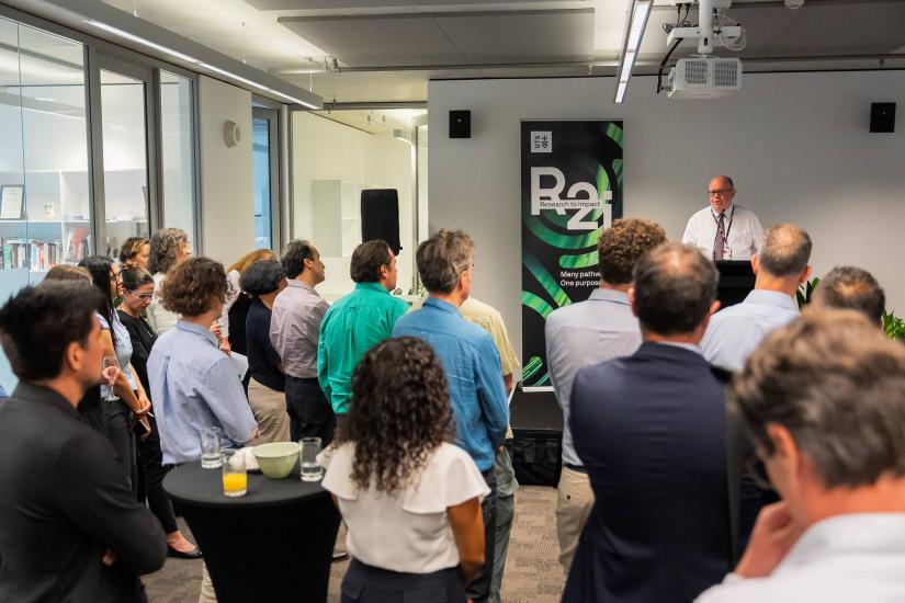 Prof Andrew Parfitt addresses R2I launch at UTS